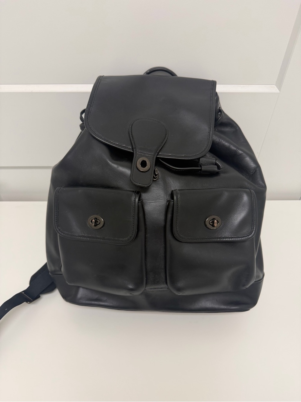 Coach Heritage Leather Backpack - Picture 6 of 14